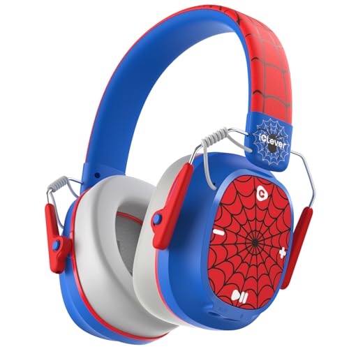 iClever Noise Cancelling Headphones for Kids Adults, Bluetooth Ear Protection with 60H Play Time, Safe Volume 80dBA, Noise Reduction Headphones for Autism Fireworks/Monster Truck, FOCUS