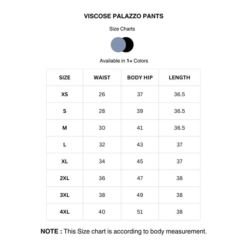 Image of SAADAA Palazzo Pants for Women Half-Elasticated Waistband | Palazzo for Women in Soft Viscose Fabric | Regular Fit with Mid Rise Waist & Deep Pockets | Versatile for Formal & Casual Wear