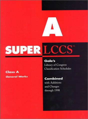 Buy Super Lccs: Gale's Library of Congress Classification Schedules ...