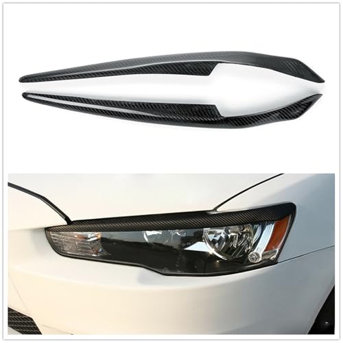 Paupière de phare Mitsubishi Lancer carbone déflecteur vent auto