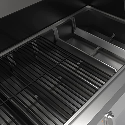 WELL GRILL 7636 Edelstahl Grill Brennerabdeckung Flavorizer Bars 38.9CM Heizplatte für Weber Spirit & Spirit II 300 Series, Spirit E-310 S-310 E-320 S-320 (mit vorderen Brennerknöpfen), 5er-Pack