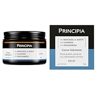 PRINCIPIA, Creme Hidratante Facial 5% Manteiga de Karité + 5% Glicerina + 2% Niacinamida CH-01 com 50g