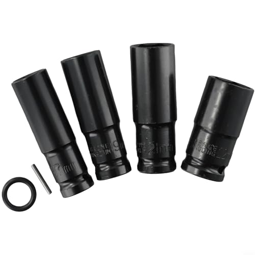 Kit de 4 têtes à six pans creux 1722 mm pour clés électriques et outils pneumatiques avec matériau haute dureté (anneau + broche)