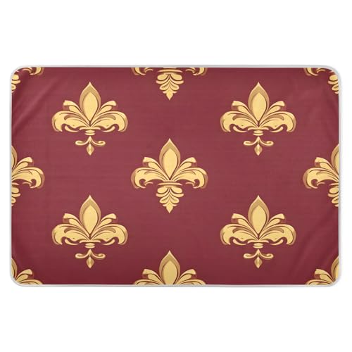 BOESI Graffiti Mardi Gras Logo Pattern Waterproof Pads for Bedwetting and Incontinence, Reusable Pads, Reusable Diaper Pads for Bed, Sofa, Travel