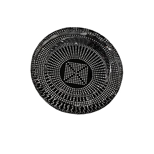 Cenicero de cristal sin tapa, cenicero de cristal para exteriores, interior, hogar, sala de estar, oficina, cenicero transparente de cielo estrellado (Xl)