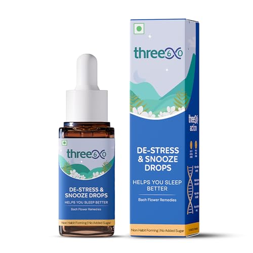 three60 DE-STRESS & SNOOZE Drops | Helps You Sleep Better | Helps Reduce Anxiety | Bach Flower Remedies | Non-Habit Forming | 25ml Drops (B0D1KDKRRT) Amazon Price History, Amazon Price Tracker