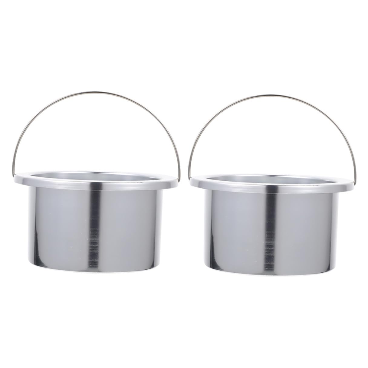 Recipiente para derretir cera con mango resistente de aluminio y acero inoxidable 8