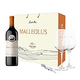 Emilio Moro - Vino Tinto Estuche Malleolus De la Tierra a la Copa 2022 | 100% Tempranillo 14,5% Vol | Ribera del Duero | Incluye Copas y Sacacorchos | Vino de Culto