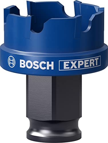 Bosch 1x EXPERT Sheet Metal Hole Saw For Power Change Plus Systems (for Stainless steel sheets, Steel sheets, Ø 32 mm, Professional Accessory Rotary Drill/Drivers)
