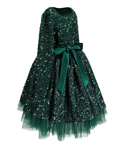 ABAO SISTER Sequin Flower Girl Dress Kids Party Birthday Christmas Dresses3
