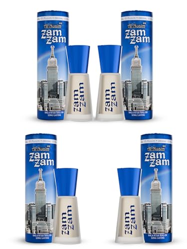 Image of Al-Nuaim Zam Zam Attar Roll On - 6ml (Pack Of 4) |Luxury Scent with Long Lasting Fragrance For Men & Women