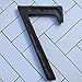 Cast Iron House Numbers-5.5 Inch Rustic Address Number- Solid & Heavy Duty/Easy Install with Matching Screws Number 7