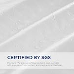 Upvilla Queen Mattress Protector Waterproof - Machine Washable, Noiseless Bed Mattress Pad Cover with Deep Pocket for 8 to 21 Inch Mattresses