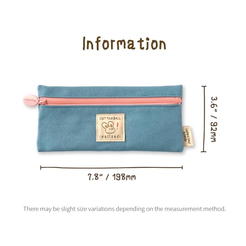 Image of Monolike Unmatched Friends Pen Case, Blue - Pencil Pouch, Portable Pencil Bag, Office Pouch Case
