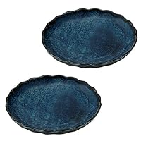 Amazon.co.jp: みのる陶器 美濃焼 菊線 菊形3寸小皿 2枚セット φ9.9