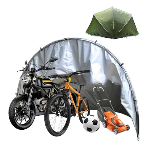 YSMSMZJK Box Biciclette Pieghevole E Facile da Riporre Garage Moto per Esterno per 2/3/4/5 Biciclette Tettoie per Esterno Casetta Porta Attrezzi da Giardino