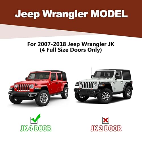 Estribos laterales de acero para Jeep Wrangler JK 4 puertas miniatura 5