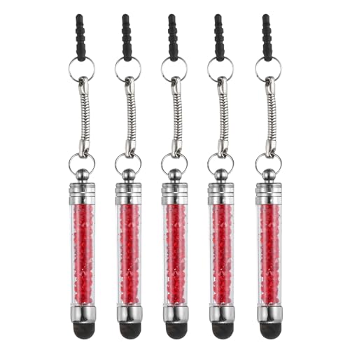 Stylets pour écrans tactiles MECCANIXITY lot de 5 pointe capacitive pour tablette et téléphone rouge