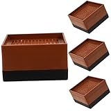 Beaupretty 4個防滑家具用脚高増しマット 安定性 耐久性素材使用 ベッド テーブル ソファ用 収納スペース増加 段差の解消 簡単作成 ほとんどの家具に対応