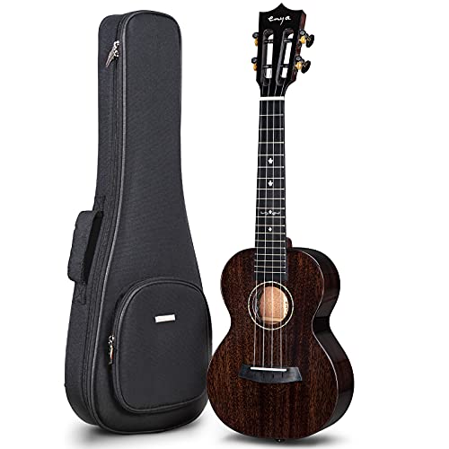 Enya EUC-MAD BK EQ Ukelele de concierto con pastilla Caoba brillante brillante Caoba de 23 pulgadas Negro...