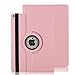 Produktbild iPad 2018 / 2017 9,7 Hülle, Avril Tian 360 Grad Drehbar Schutzhülle with Auto Sleep / Wake Function Stand Smart Case Cover für Apple Neues iPad 9.7 2018 Model and 2017 9.7 Zoll Tablette,Rosa