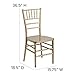 Flash Furniture Hercules Premium Series Chiavari Chairs for Formal Events and Banquets, Commercial/Residential All-Occasion Chairs, Set of 2, Gold