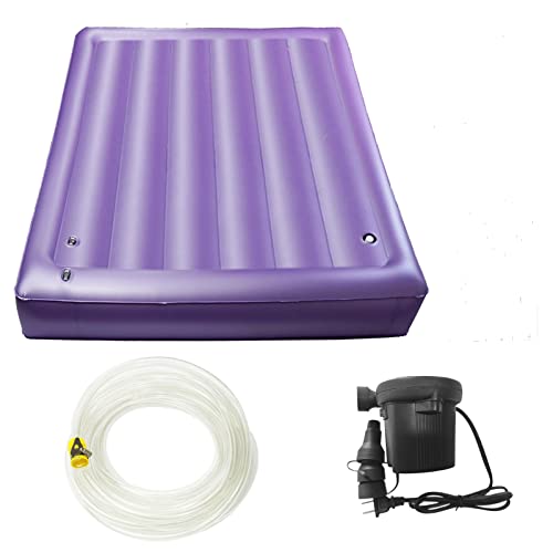 N\A Square Waterbed Mattress - Water and Air Dual Purpose Waterbed Insert Mattress High Capacity Water Bed Full Size (X-Long Twin?39×80x7.9inch, 50% Medium Wave)