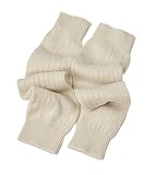 Cashmere Boutique Long Leg Warmers for Women and Girls – Perfect for Any Occasion, Stylish, Fancy, Super Warm & Comfy Winter Leg Warmer Socks - Off White, One Size