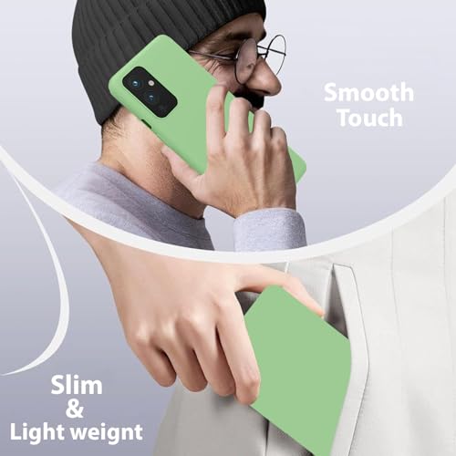 Image of LIRAMARK Liquid Silicone Soft Back Cover Case for OnePlus 9 /1+9 (Mint Green)