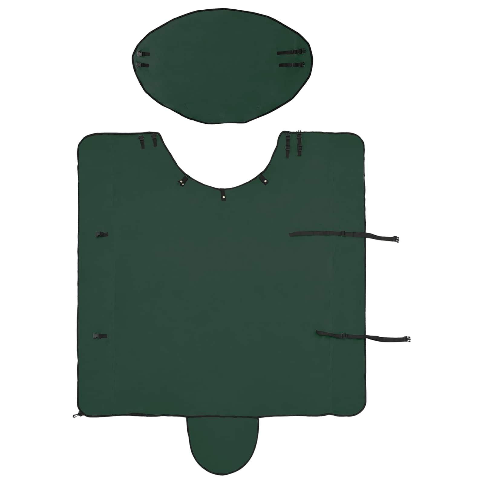 Pferdedecke Dunkelgrün 135 cm Polyester Warm Winter Pferdedecke Weide Outdoor Stall Reißfest Atmungsaktiv Wasserdicht Schutz Für Pony Fohlen Warmblut Vollblut