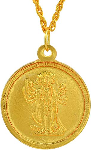 See full amazon price history chart for Morir Gold Plated Five Faces Shri Panchmukhi Hanuman Yantra Kavach Reversible Coin Shaped Pendant Locket Necklace for Men/Women Morir Gold Plated Five Faces Shri Panchmukhi Hanuman Yantra Kavach Reversible Coin Shaped Pendant Locket Necklace for Men/Women (B093LK88TW) Amazon Price History, Amazon Price Tracker