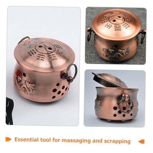 Caja de Moxibustión Holibanna Antique Copper portátil, quemador de moxa multifuncional para cuidado de la salud y uso en el hogar miniatura 4