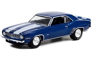 1969 Z/28 Blue-Greenlight 1/64 Diecast Muscle Car
