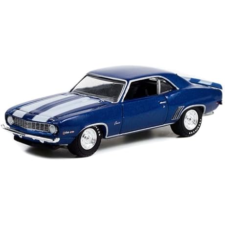 1969 Z/28 Blue-Greenlight 1/64 Diecast Muscle Car