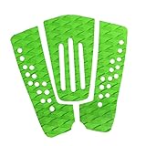 . Ranura diamantada SM SunniMix 3Pcs EVA Foam Surfboard Traction Pad Surfing Surf Tail Pad Deck Grip, Verde