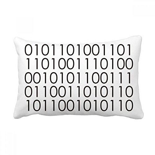 Coussin lombaire binaire programmeur 40x60 cm pour canapé