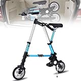 ◉ Materiali di alta qualità: realizzata con un telaio in lega di alluminio, la bici pieghevole leggera portatile può sopportare un peso fino a 85 kg, il doppio frenante per le ruote anteriori e posteriori fornisce una frenata precisa e sensibile, migliorando la sicurezza durante le tue avventure in bicicletta. Cuscini di seduta morbidi e spessi per una guida confortevole.