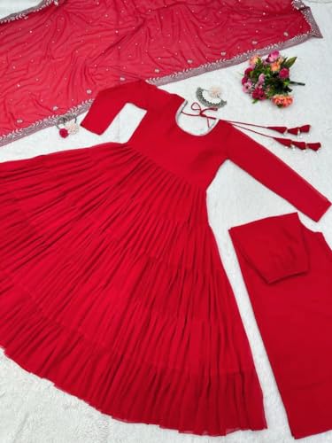 Image of Fashion Basket Georgette Anarkali Dress for Women