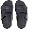 Fitflop Mens Gogh Moc In Leather Slide Sandal, Midnight Navy, 12 UK #3