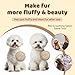 Wooden Dog Brush for Shedding, Grooming, Long haired Dogs, Poodle, Puppy & Indoor Cats, Oval Pin Brush with Coated Tips & Air-Cushion Design, Dog Slicker Brush，pin Brushes for cat Grooming