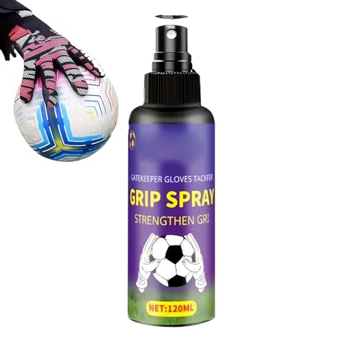 Shenrongtong Spray Adesivo Per Guanti Da Calcio,120ml Colla Per Guanti Da Portiere - Rinforzante Adesivo Per Il Portiere,Per Allenamento Club Campo Da Gioco Campo Esterno College Gioco Pratica Lega