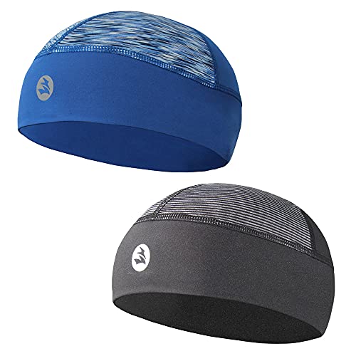 EMPIRELION Forro de casco de ciclismo de bajo perfil, gorra de calavera que absorbe la humedad para sombrero duro, gorro de correr con protección solar, gorra de trabajo cómoda