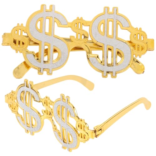 Accessoire de fête hip-hop avec lunettes de soleil dorées amusantes