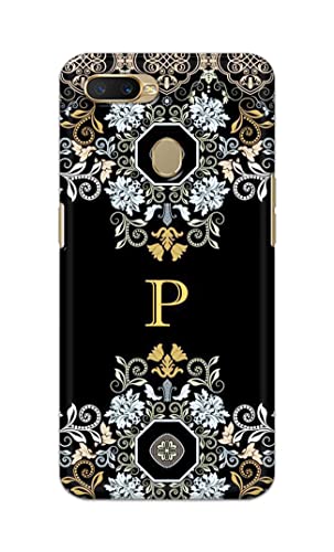 Image of Printed Hard Back Cover Case for Oppo A7 | Oppo A5s | Oppo A12 | Oppo A11k | Oppo A12s Back Cover (Alphabet P) -1803