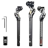 Suspension Seatpost, Zoom Spring Bikes Seat Post for Mountain Bicycle, ebike MTB. Shock-Absorbing Seat Post Comfort for Your Bike Ride - Shock Absorber 27.2, 30.9, 31.6mm Options (Diam 27.2mm)