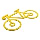 baiki Fahrrad Universal-Spanngummi, Handy Taschenlampe Jacke Werkzeug Halterung. Silikonband, extra stark – Gepäckspanner, Expander, Gummiband (Gelb_)