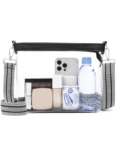 Image of Clear Bag for Stadium Events, Clear Purse for Women Crossbody Bag Stadium Approved for Concerts Sports Festivals