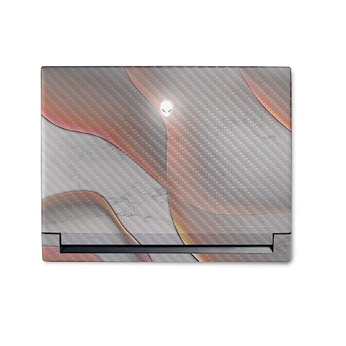 Image of MightySkins Carbon Fiber Skin Compatible With Alienware M18 R1 (2023) Full Wrap Kit - Bubble Marble | Protective, Durable Textured Carbon Fiber Finish | Easy To Apply & Change Styles | Made in the USA