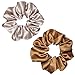 12 Pcs Satin Silk Hair Scrunchies Soft Hair Ties Fashion Hair Bands Hair Bow Ropes Hair Elastic Bracelet Ponytail Holders Hair Accessories for Women Girls (4.5 Inch, Assorted Classic color)