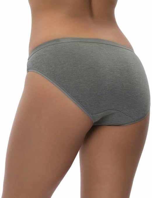 Felina Womens Organic Cotton Stretch Bikini, 6-pack,Multipack,Large